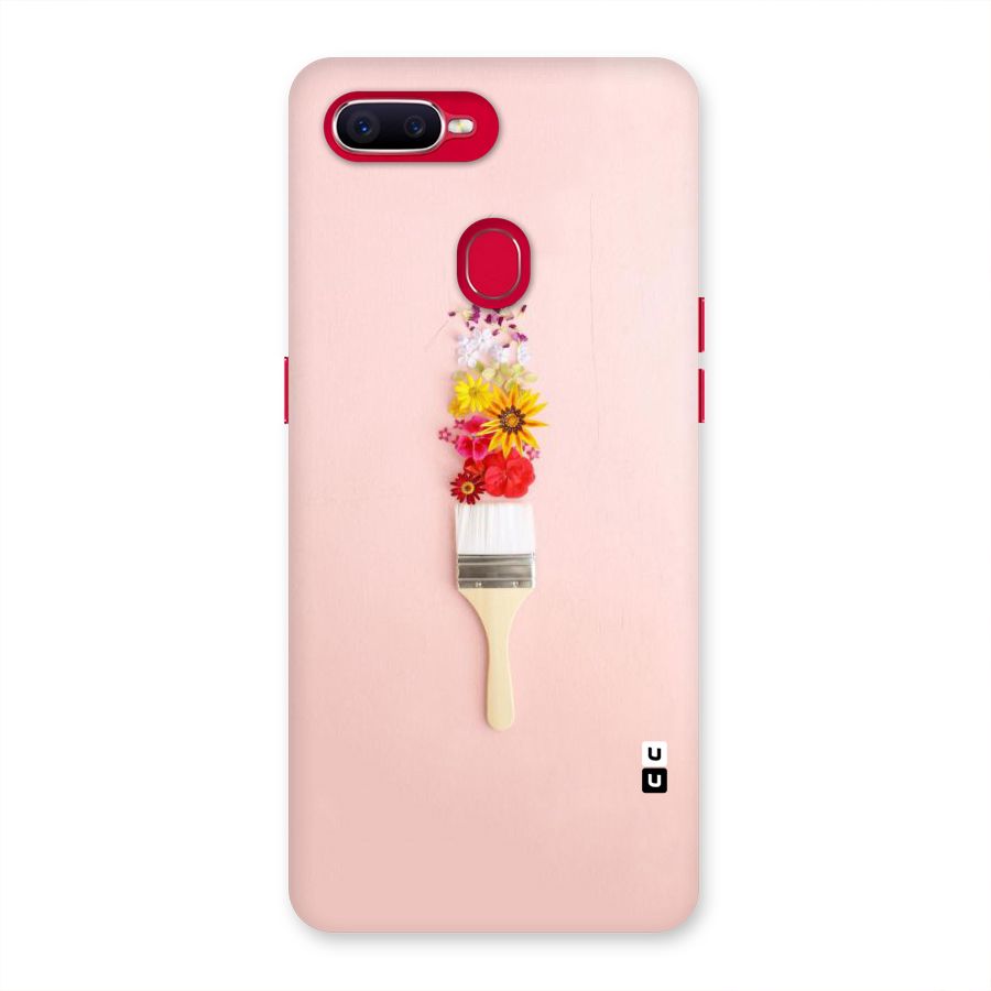 Painted Flowers Back Case for Oppo F9 Pro