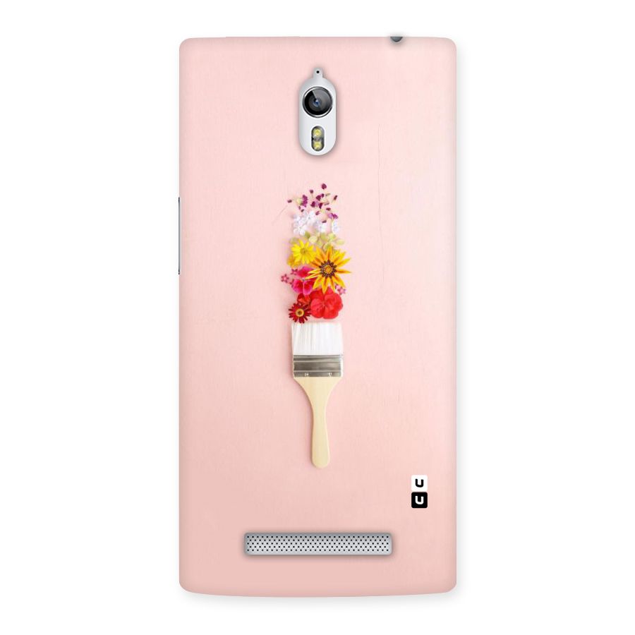 Painted Flowers Back Case for Oppo Find 7