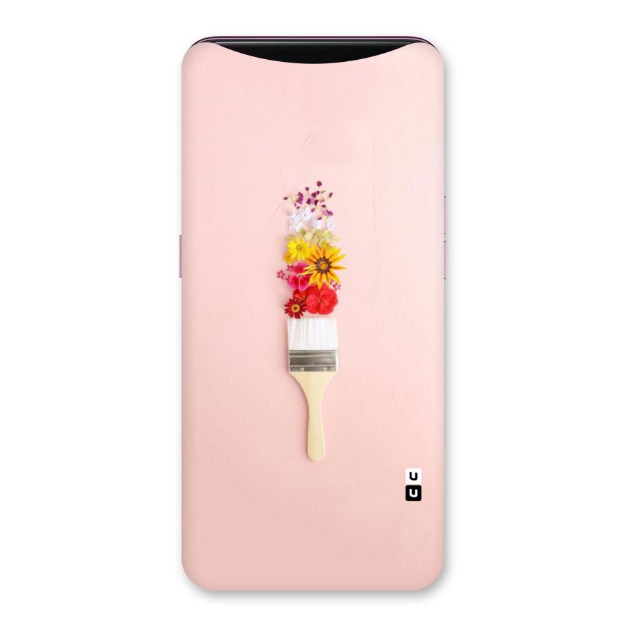 Painted Flowers Back Case for Oppo Find X