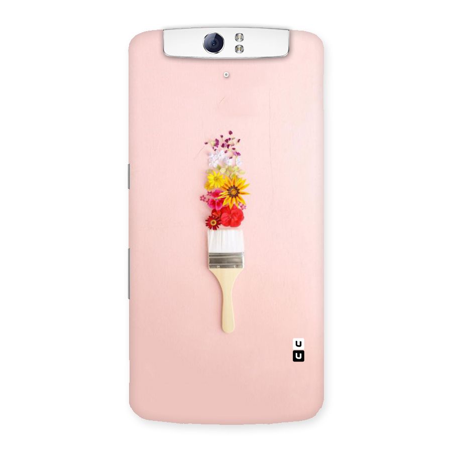 Painted Flowers Back Case for Oppo N1