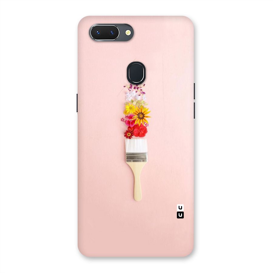 Painted Flowers Back Case for Oppo Realme 2