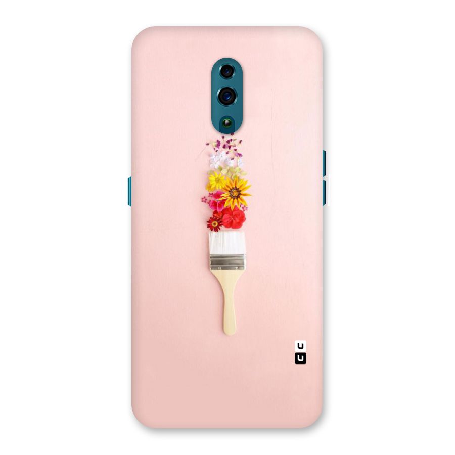 Painted Flowers Back Case for Oppo Reno