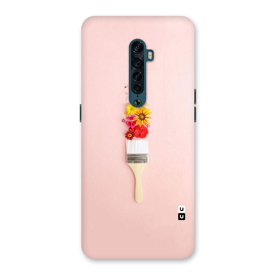 Painted Flowers Back Case for Oppo Reno2