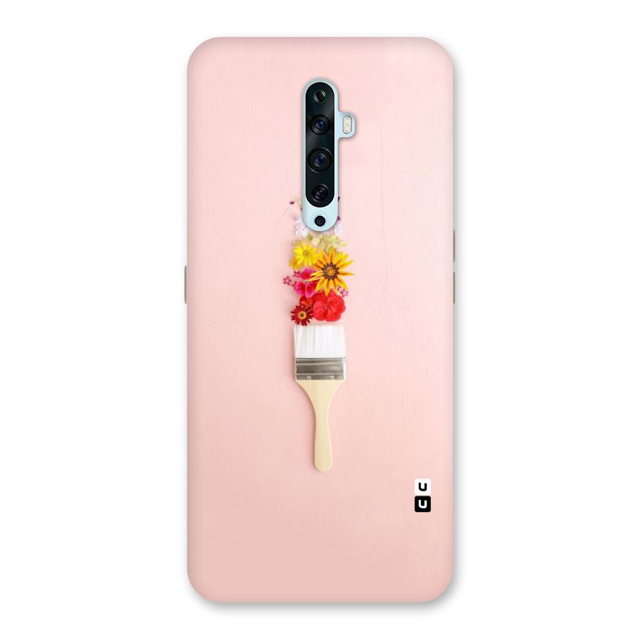 Painted Flowers Back Case for Oppo Reno2 Z