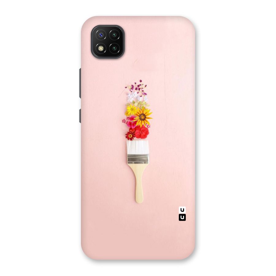 Painted Flowers Back Case for Poco C3
