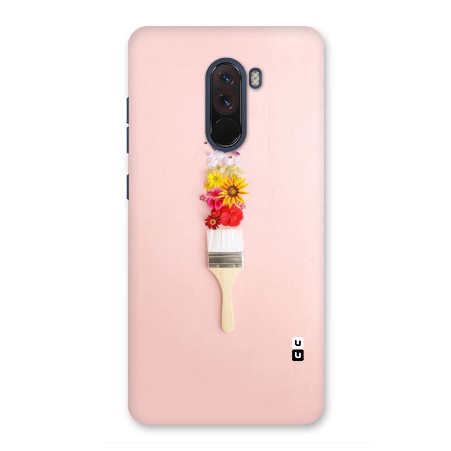 Painted Flowers Back Case for Poco F1