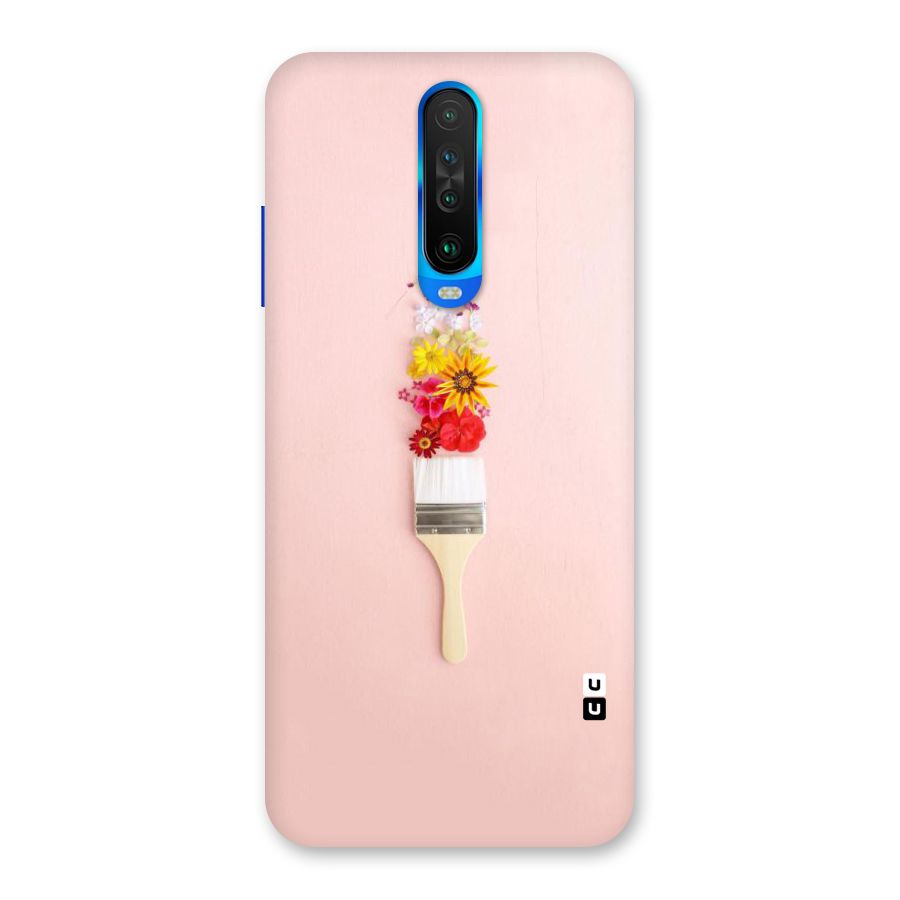 Painted Flowers Back Case for Poco X2