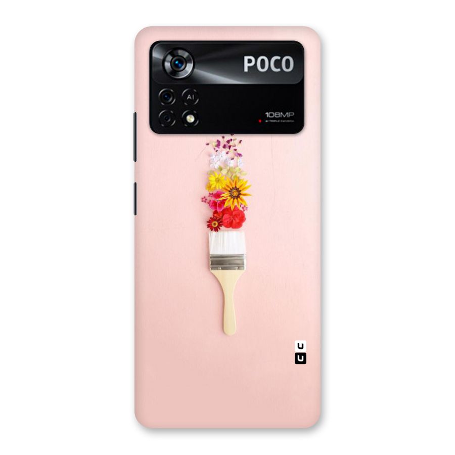 Painted Flowers Back Case for Poco X4 Pro 5G