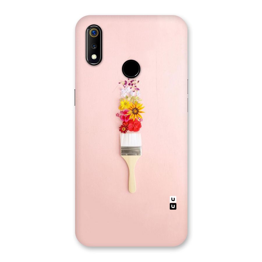 Painted Flowers Back Case for Realme 3