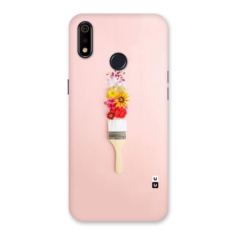 Painted Flowers Back Case for Realme 3i