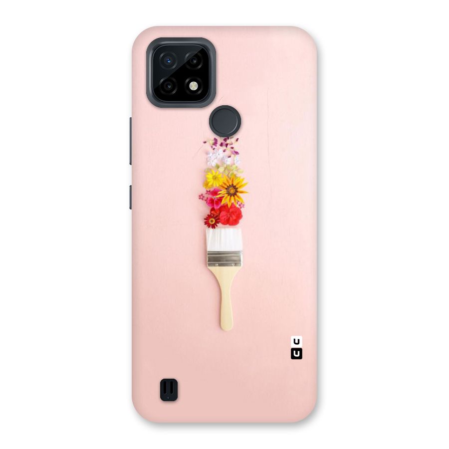 Painted Flowers Back Case for Realme C21