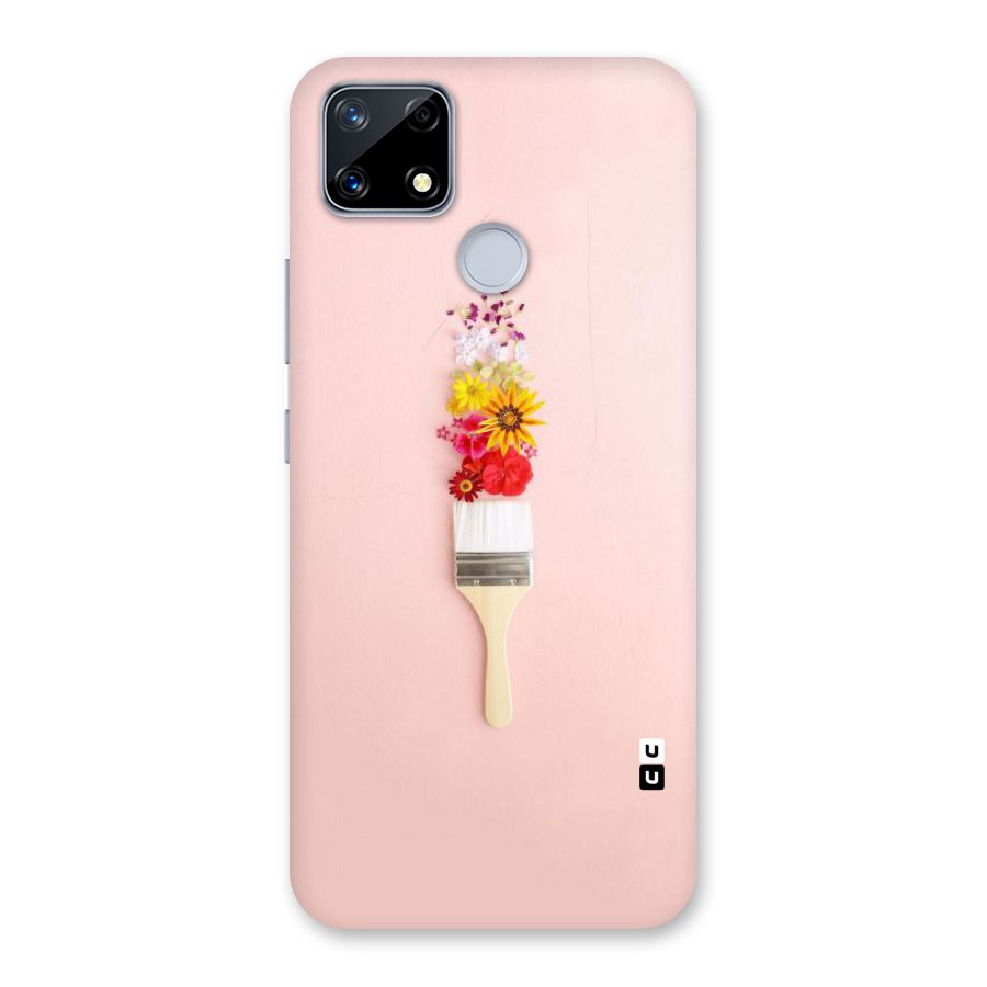 Painted Flowers Back Case for Realme Narzo 20