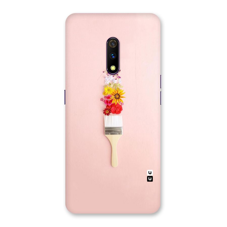 Painted Flowers Back Case for Realme X