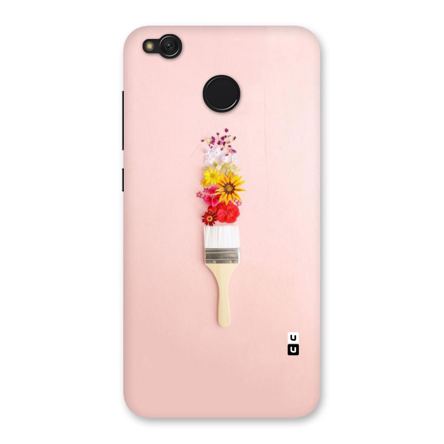 Painted Flowers Back Case for Redmi 4