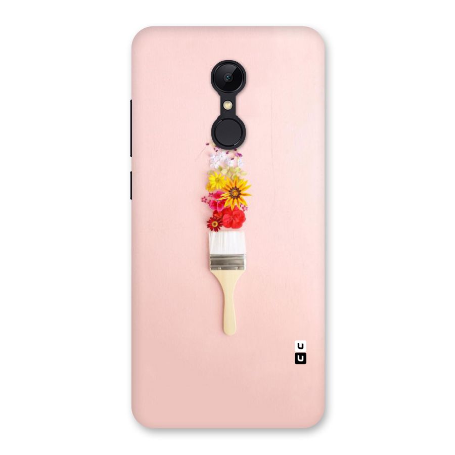 Painted Flowers Back Case for Redmi 5