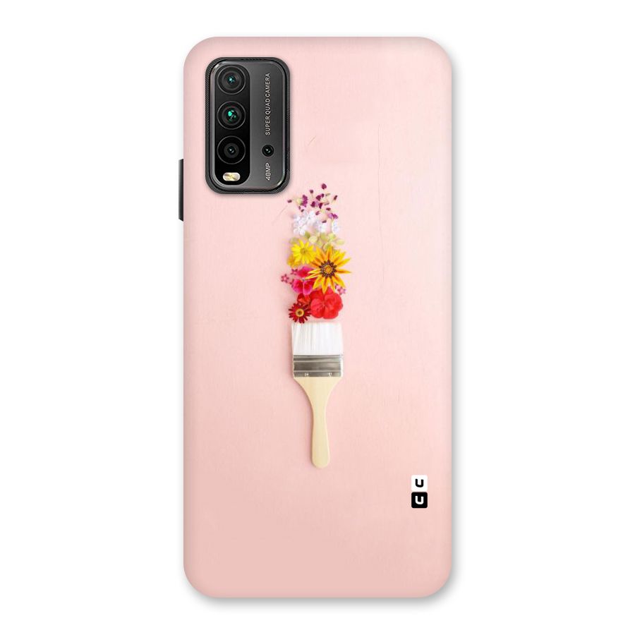 Painted Flowers Back Case for Redmi 9 Power
