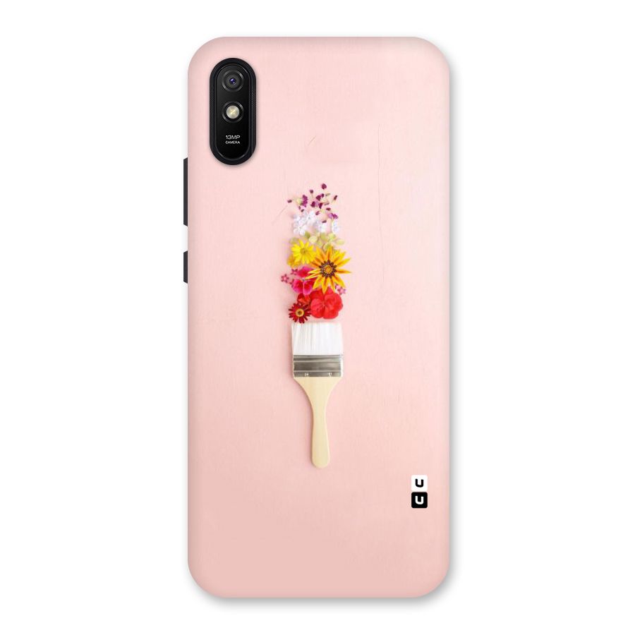 Painted Flowers Back Case for Redmi 9i