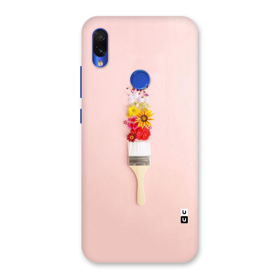 Painted Flowers Back Case for Redmi Note 7S