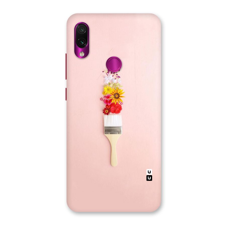 Painted Flowers Back Case for Redmi Note 7 Pro