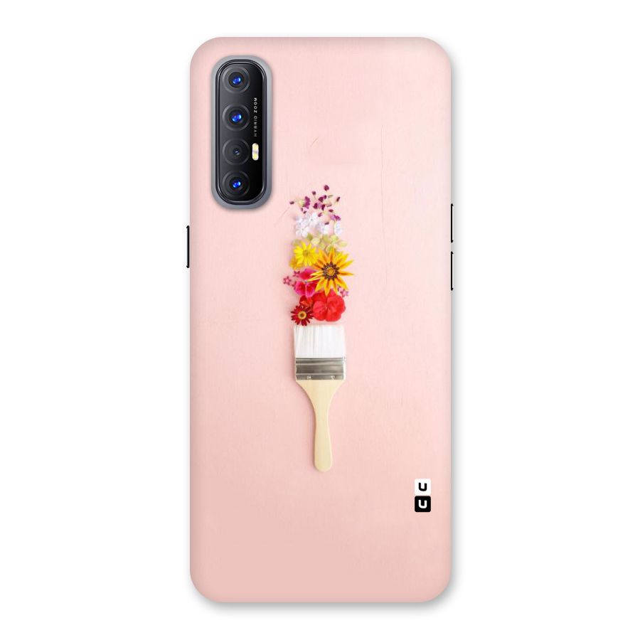 Painted Flowers Back Case for Reno3 Pro