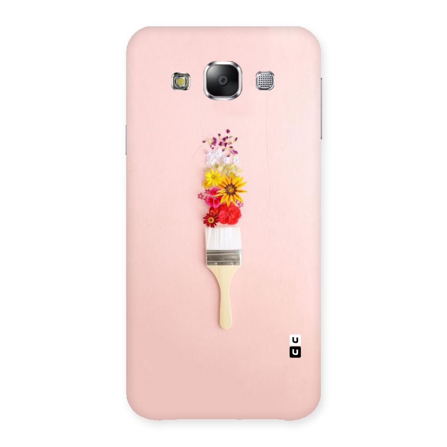 Painted Flowers Back Case for Samsung Galaxy E5
