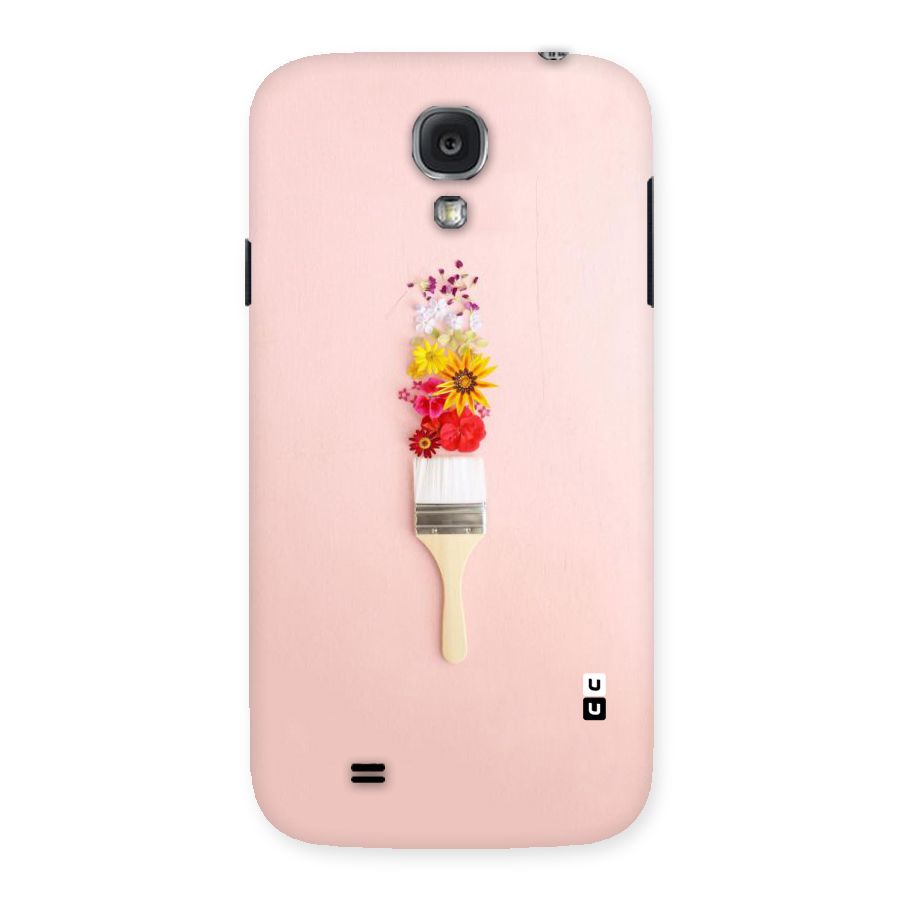 Painted Flowers Back Case for Samsung Galaxy S4