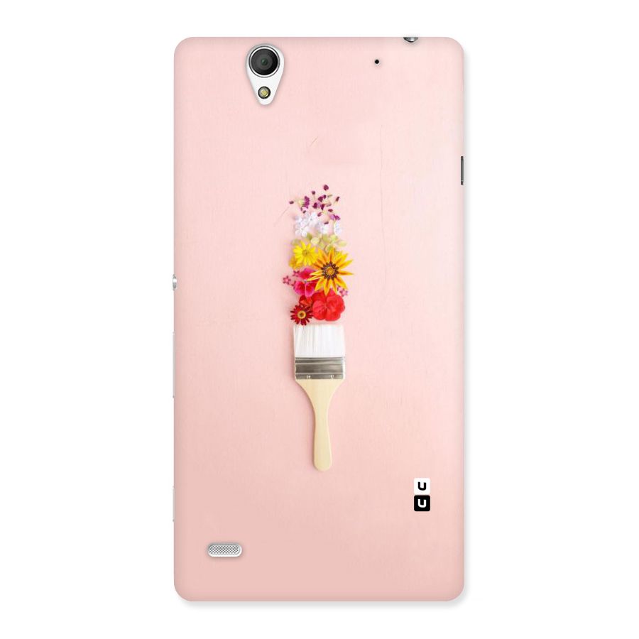 Painted Flowers Back Case for Sony Xperia C4