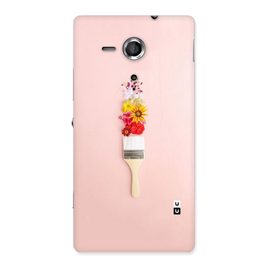 Painted Flowers Back Case for Sony Xperia SP