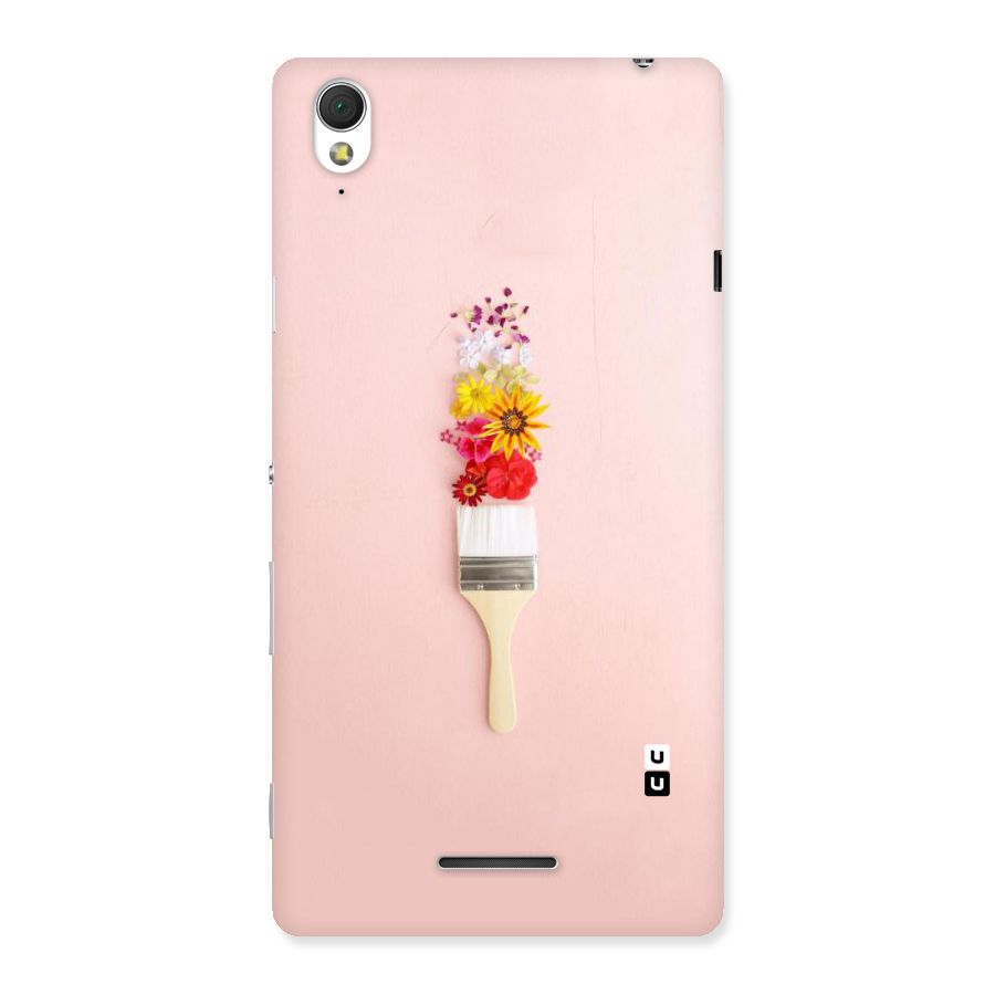 Painted Flowers Back Case for Sony Xperia T3