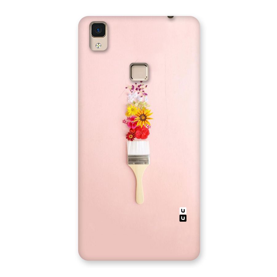 Painted Flowers Back Case for V3 Max