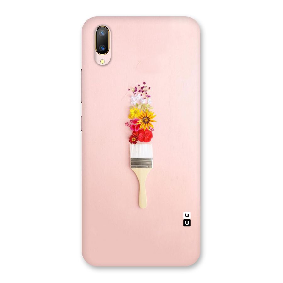Painted Flowers Back Case for Vivo V11 Pro