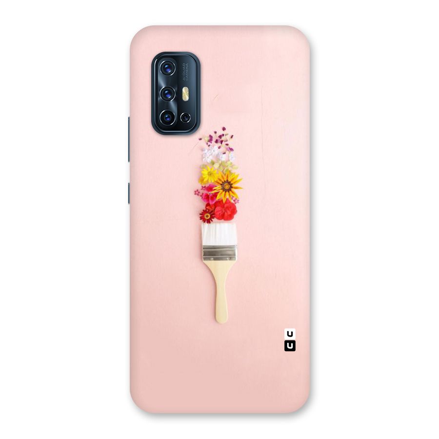 Painted Flowers Back Case for Vivo V17