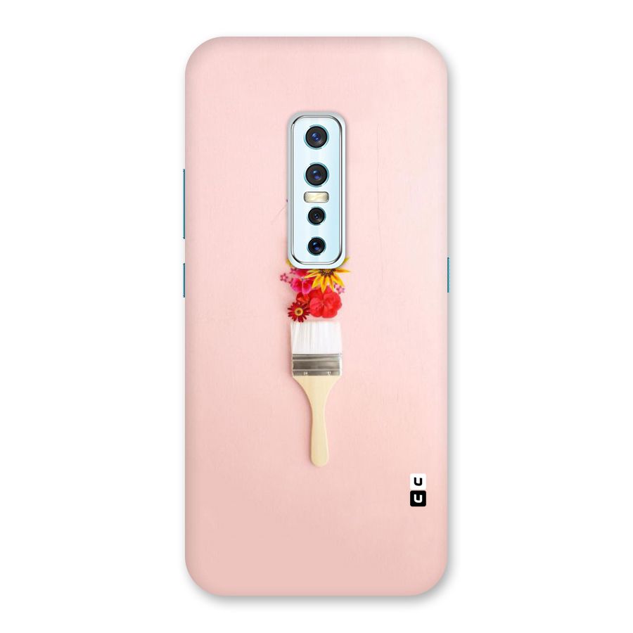 Painted Flowers Back Case for Vivo V17 Pro
