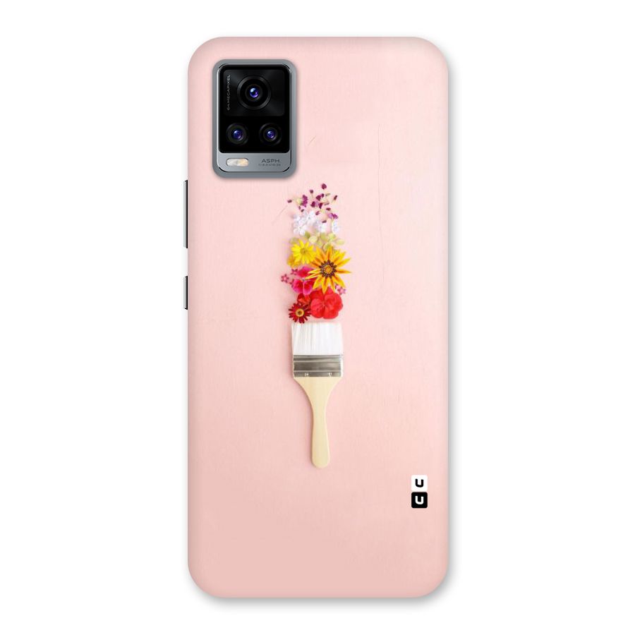 Painted Flowers Back Case for Vivo V20