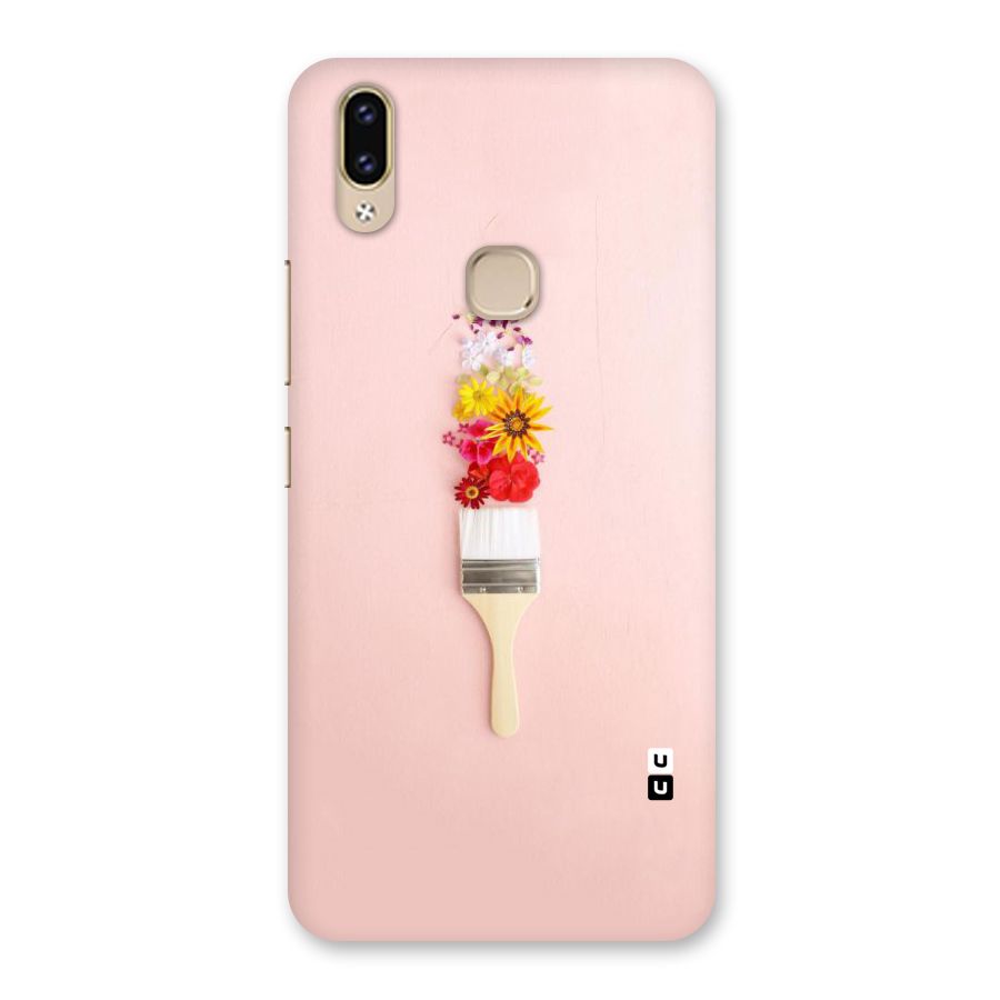 Painted Flowers Back Case for Vivo V9 Youth
