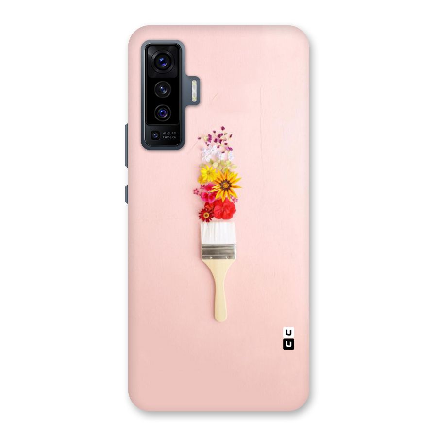 Painted Flowers Back Case for Vivo X50