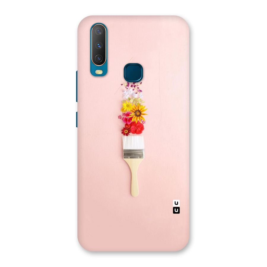 Painted Flowers Back Case for Vivo Y15