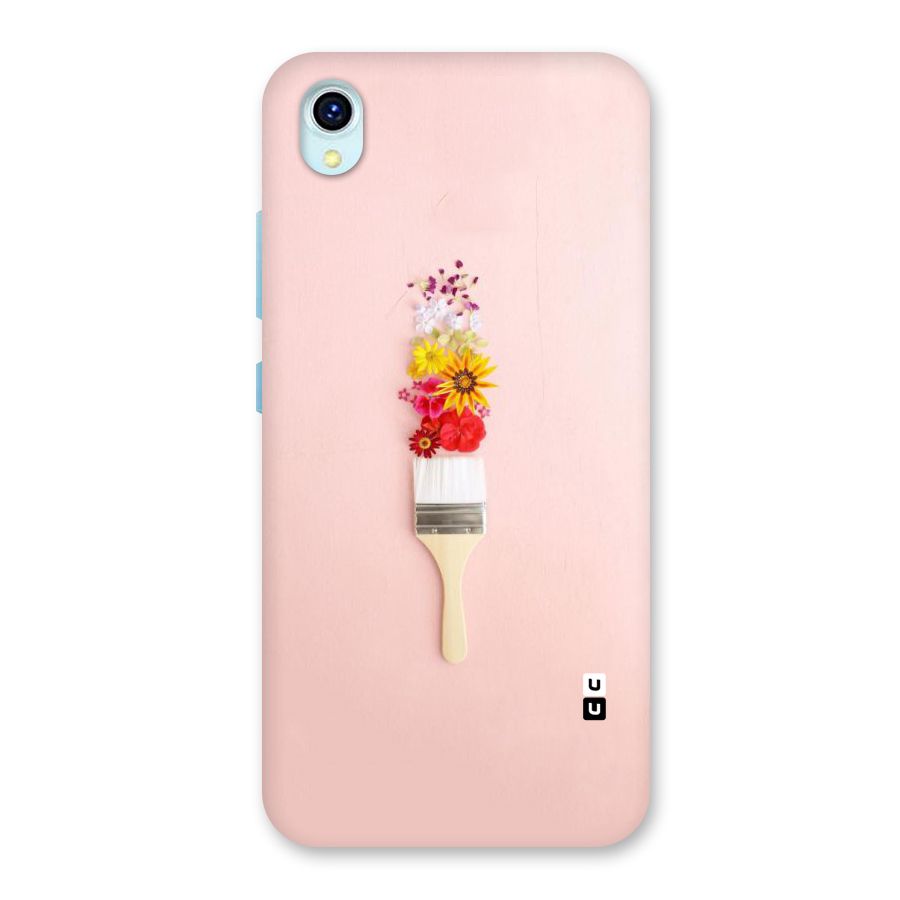 Painted Flowers Back Case for Vivo Y1s
