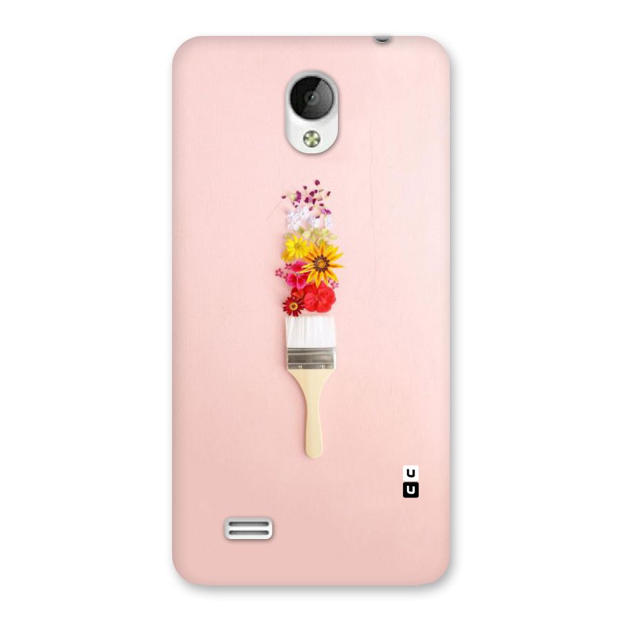Painted Flowers Back Case for Vivo Y21