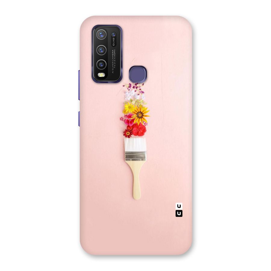 Painted Flowers Back Case for Vivo Y50