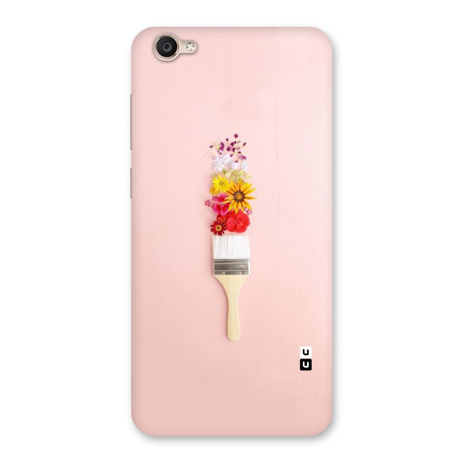 Painted Flowers Back Case for Vivo Y55L