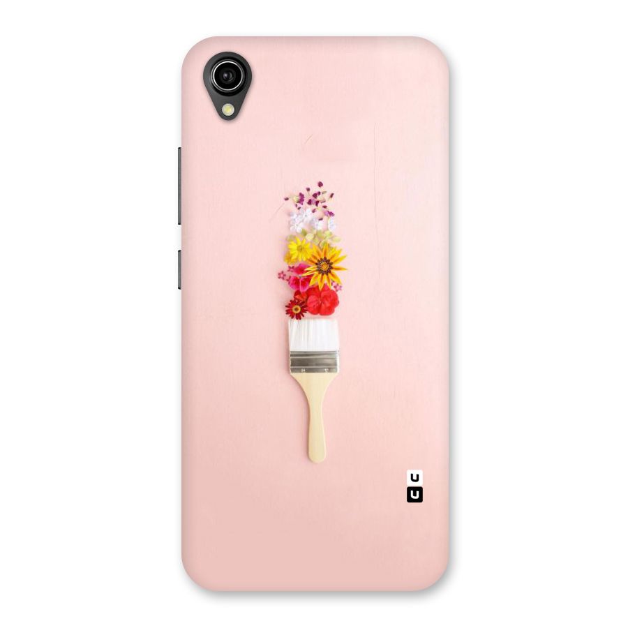 Painted Flowers Back Case for Vivo Y90