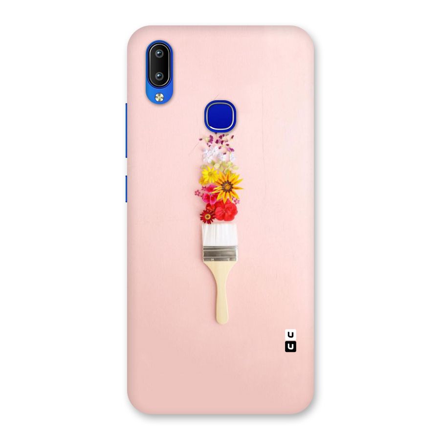 Painted Flowers Back Case for Vivo Y91