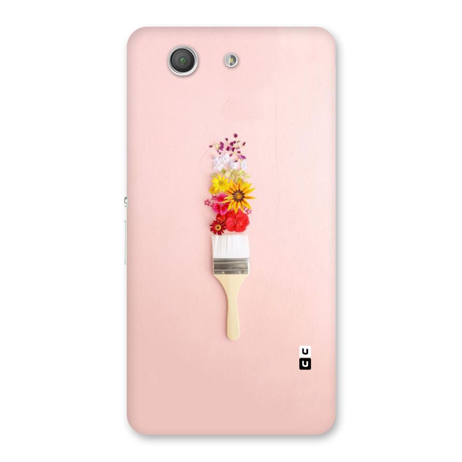 Painted Flowers Back Case for Xperia Z3 Compact