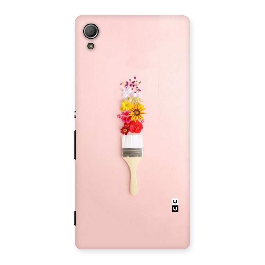 Painted Flowers Back Case for Xperia Z4
