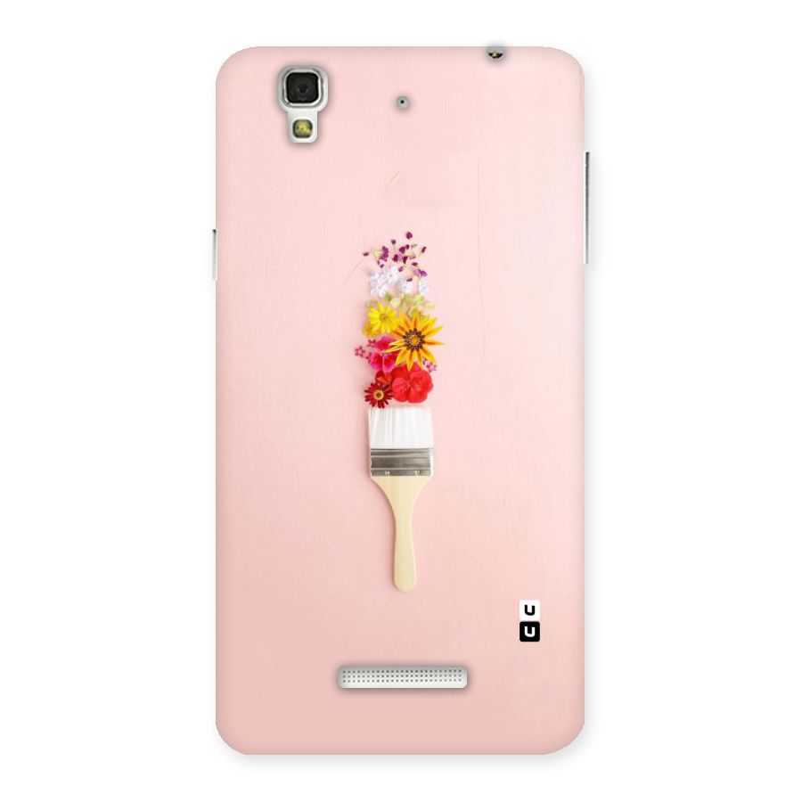 Painted Flowers Back Case for Yu Yureka