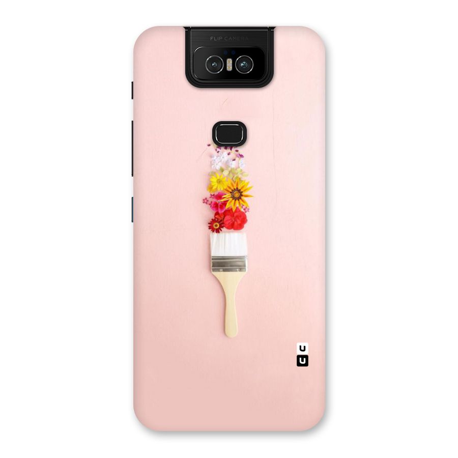 Painted Flowers Back Case for Zenfone 6z