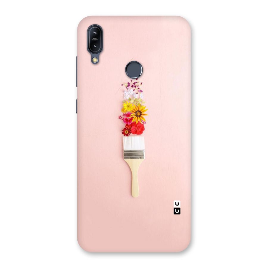 Painted Flowers Back Case for Zenfone Max M2
