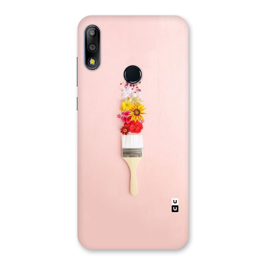 Painted Flowers Back Case for Zenfone Max Pro M2