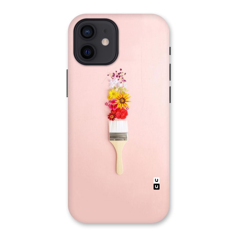 Painted Flowers Back Case for iPhone 12